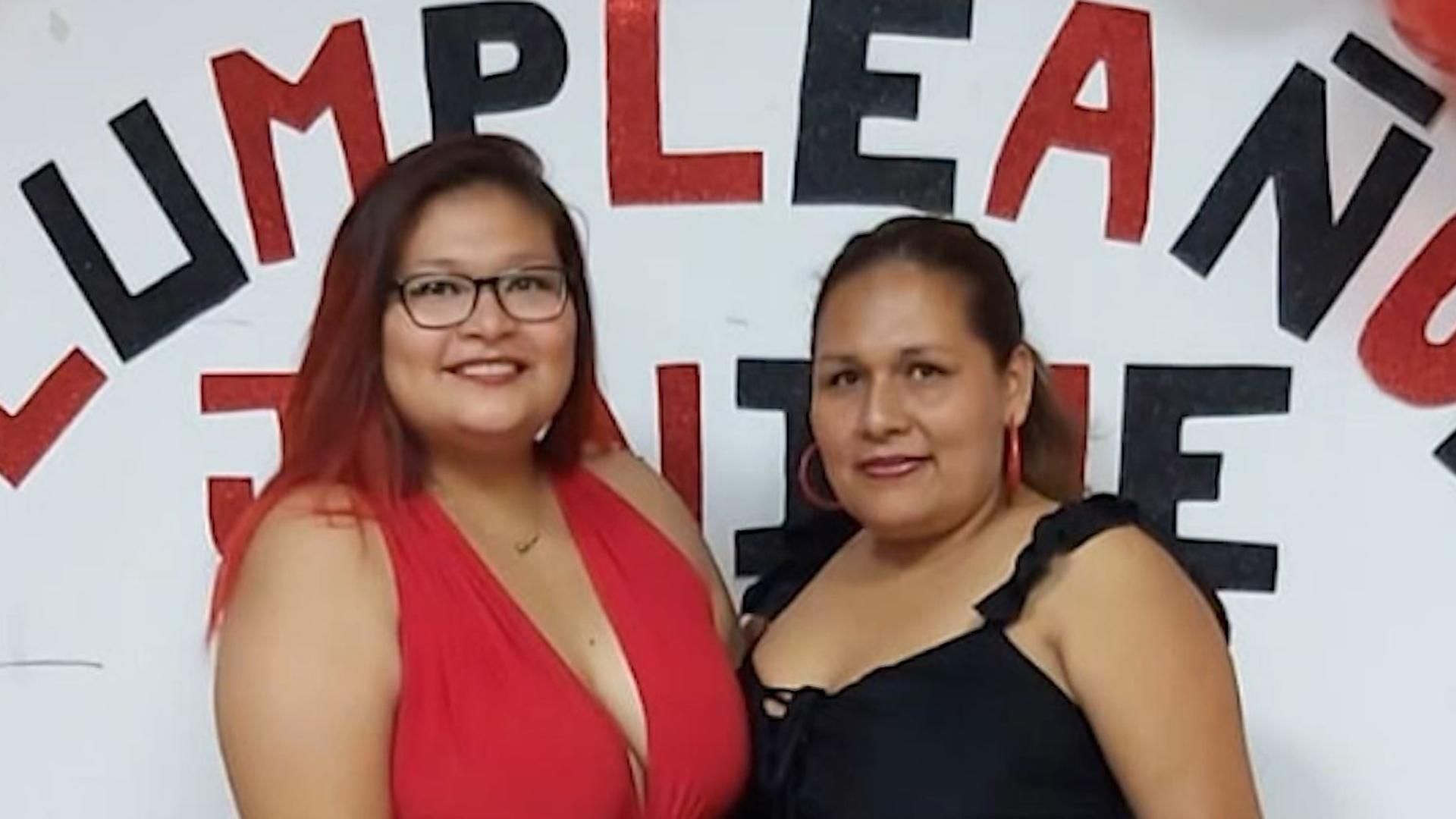 María junto a su hija Janine