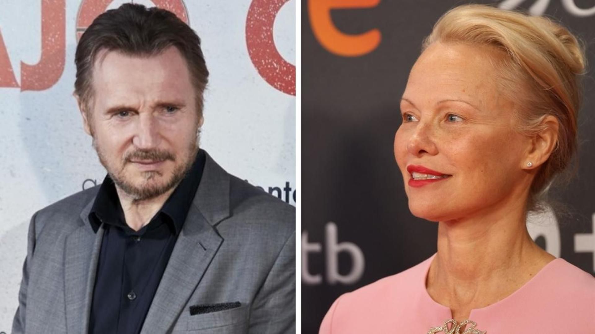 Pamela Anderson y Liam Neeson pareja