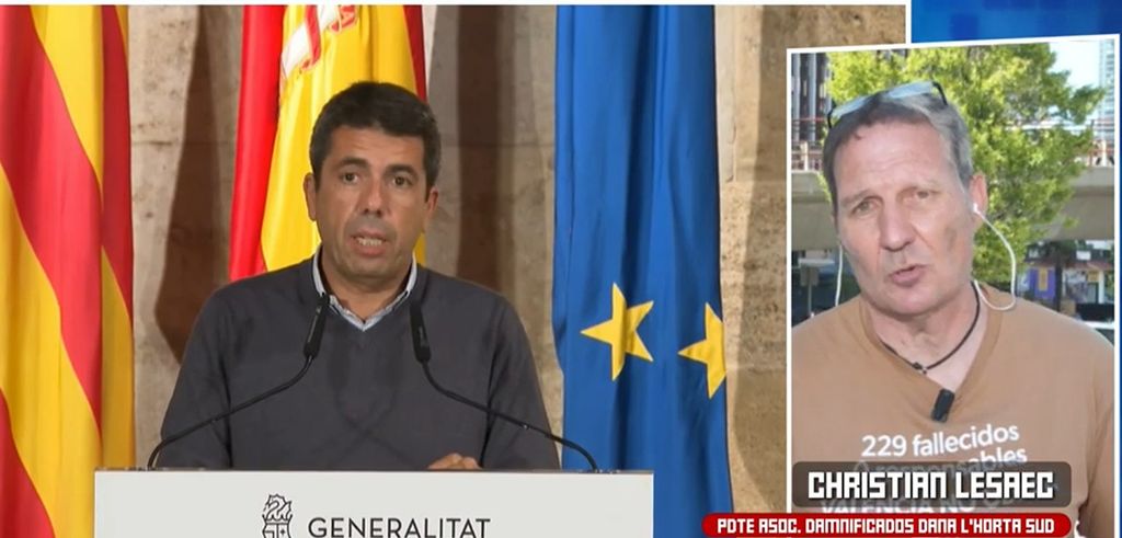 Christian Lesaec, de Damnificados Horta Sud Dana, tras la reunión con Feijóo: ''Se ha comprometido a hablar con Mazón''
