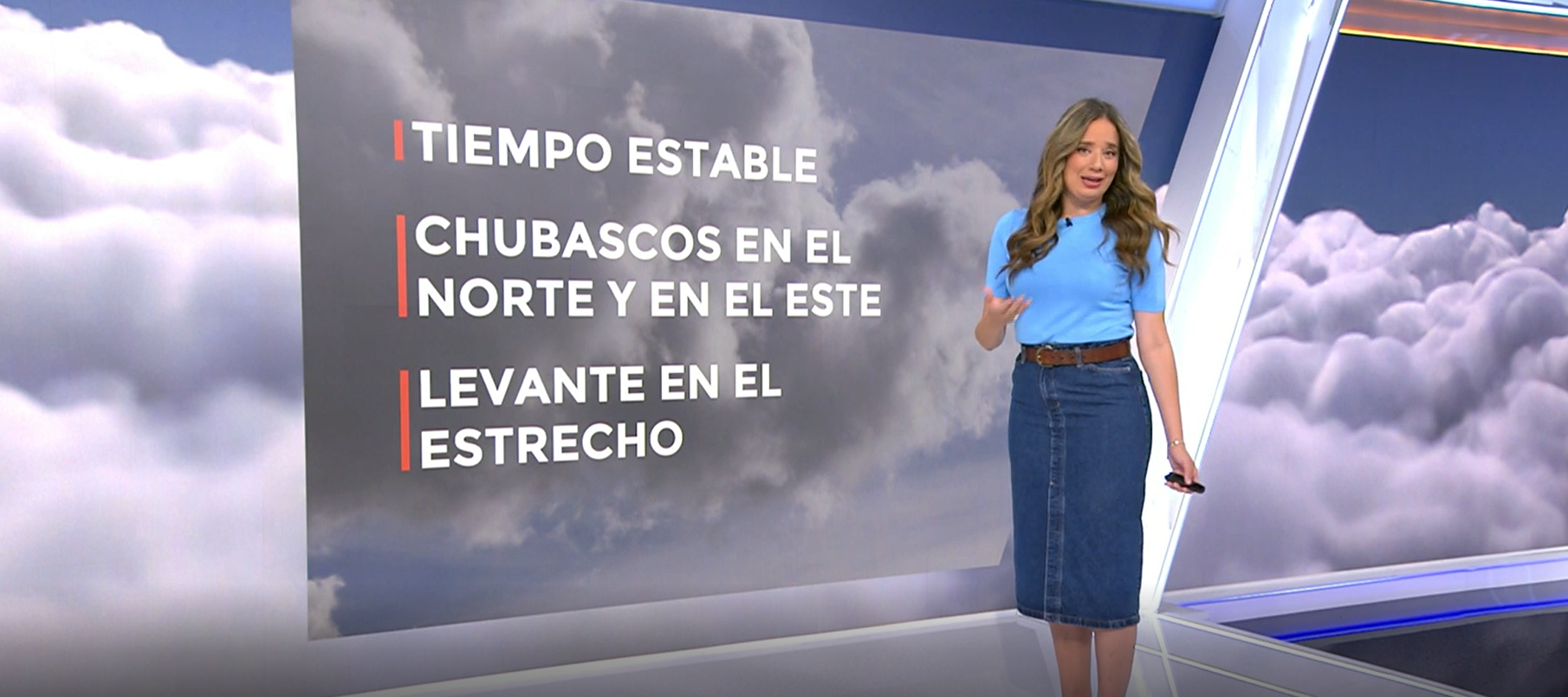 Rosemary Alker da el pronóstico del tiempo