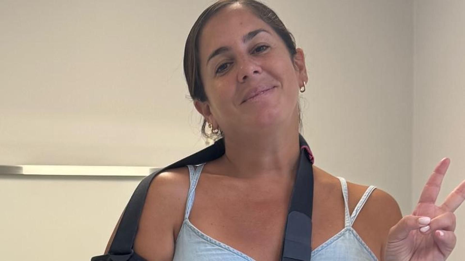 Anabel Pantoja desde el centro médico Anabel Pantoja desde el centro médico