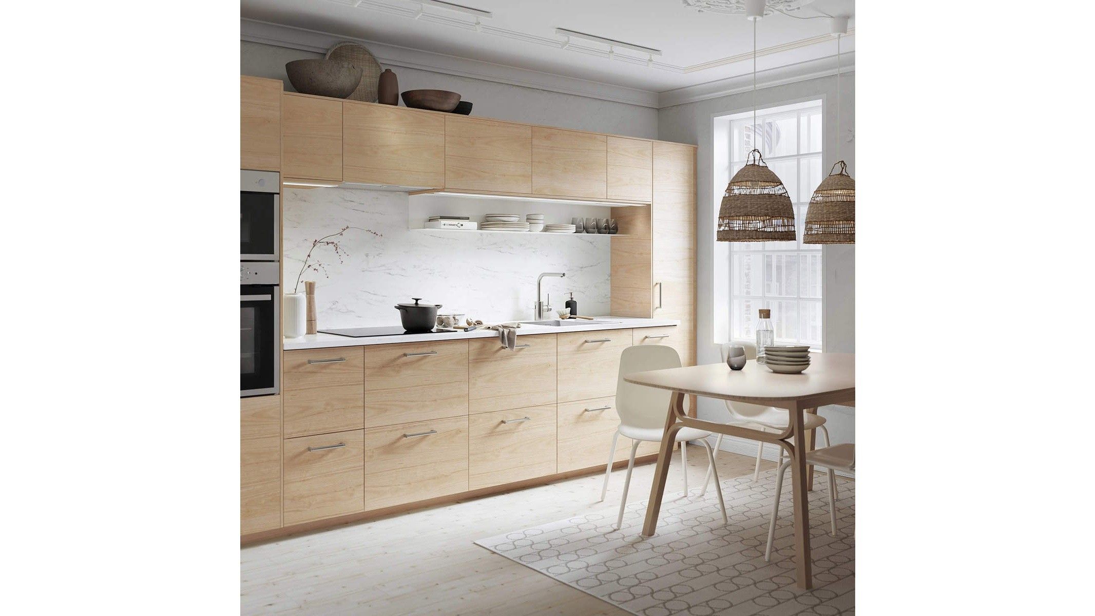 Cocina de estilo escandinavo. FUENTE: Ikea