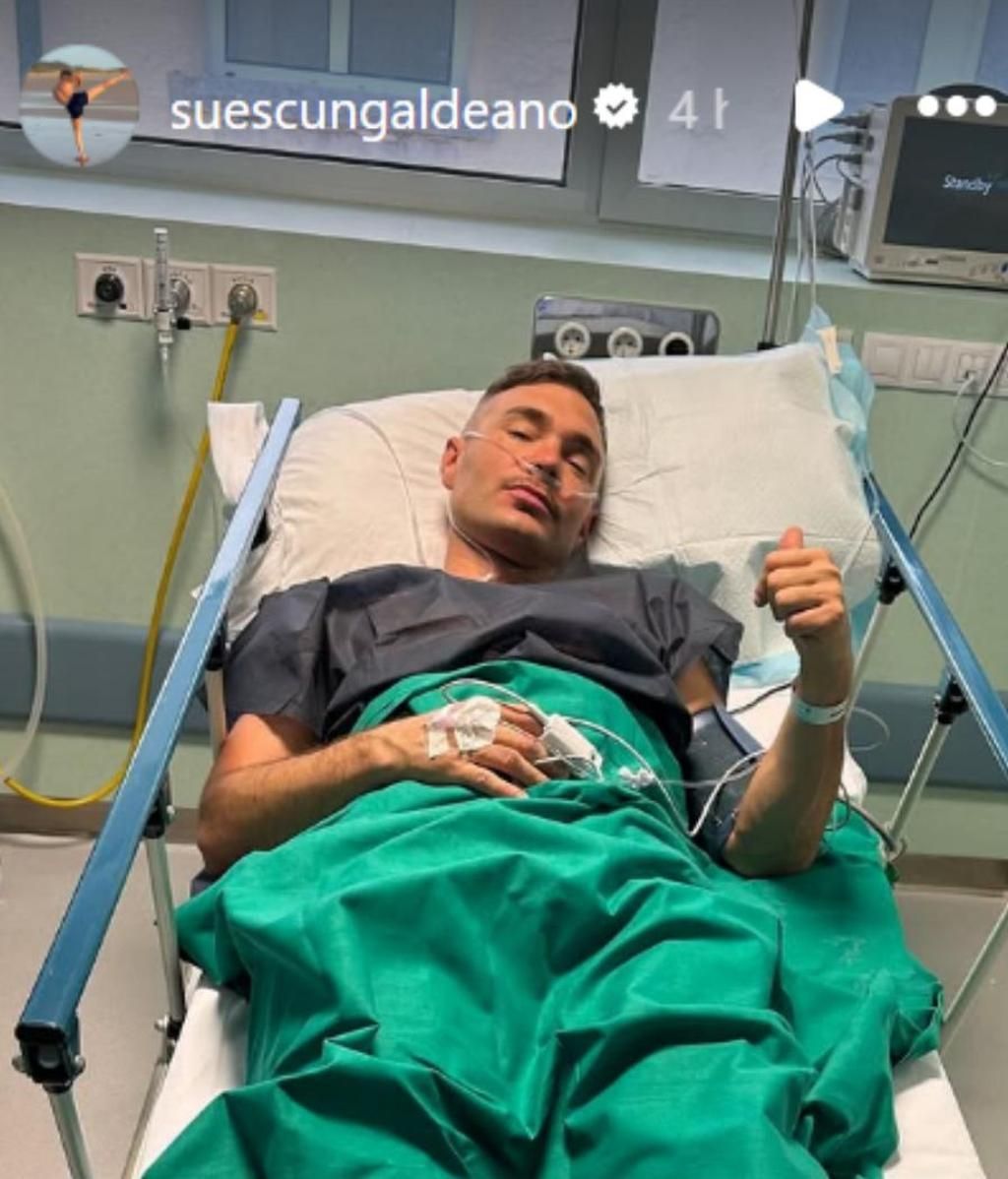 Cristian Suescun, en el hospital de El Escorial