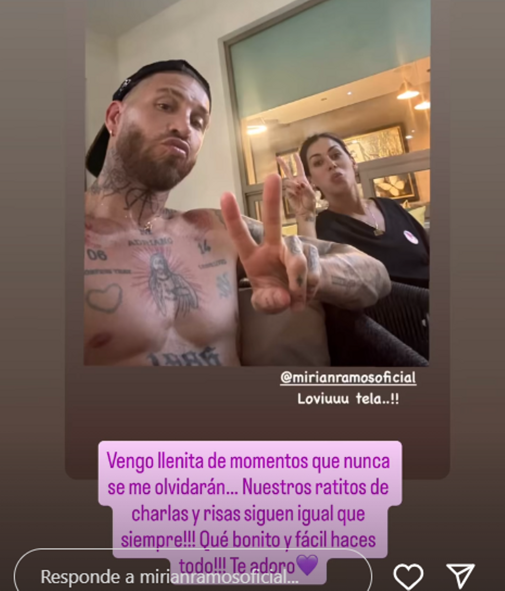 El mensaje de Mirian a Sergio Ramos