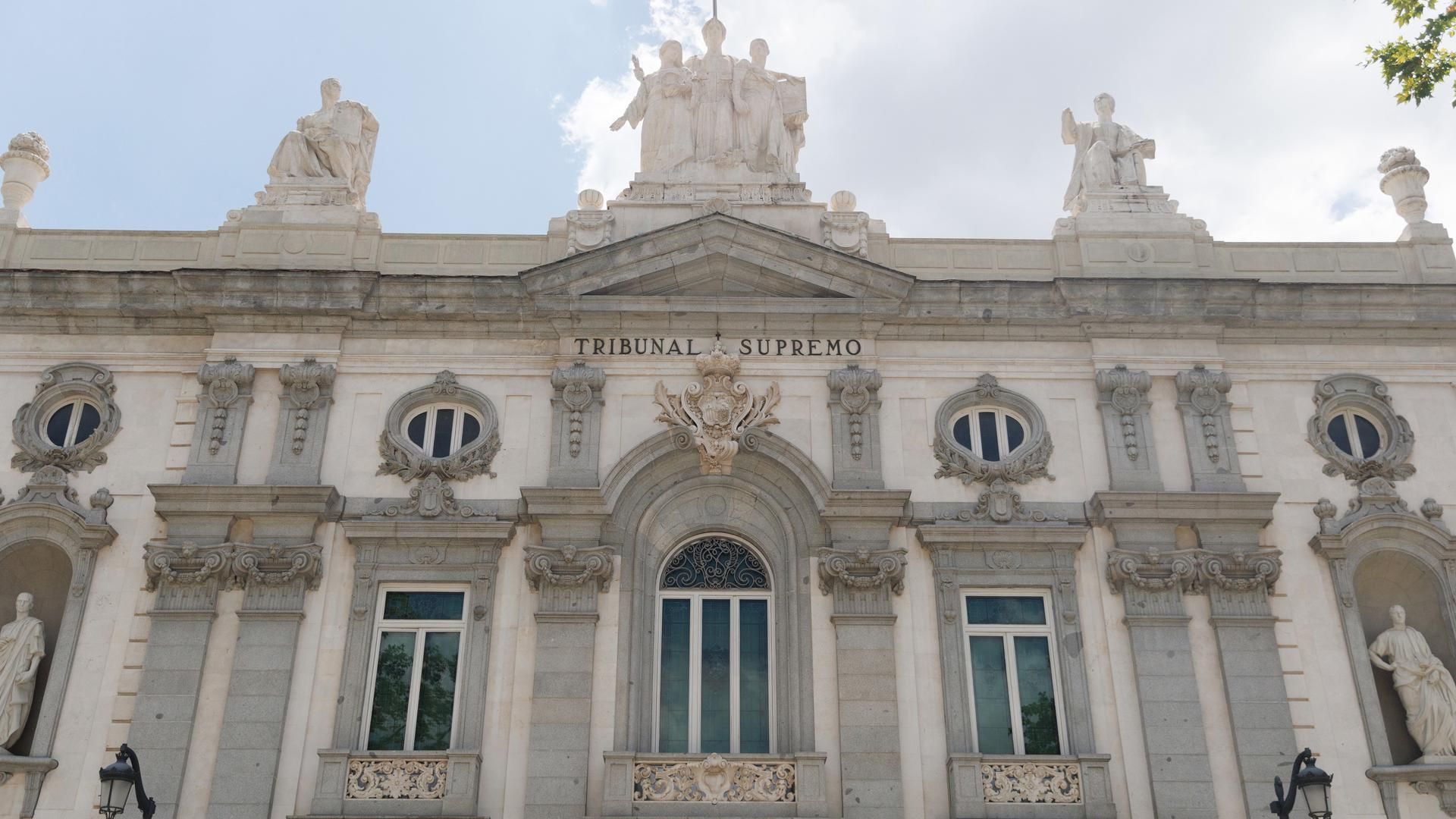 Fachada del Tribunal Supremo, a 7 de julio de 2023, en Madrid (España). El Tribunal Supremo tiene su sede en Madrid  y es un órgano jurisdiccional único en España con jurisdicción en todo el territorio nacional, constituyendo el tribunal superior en todos