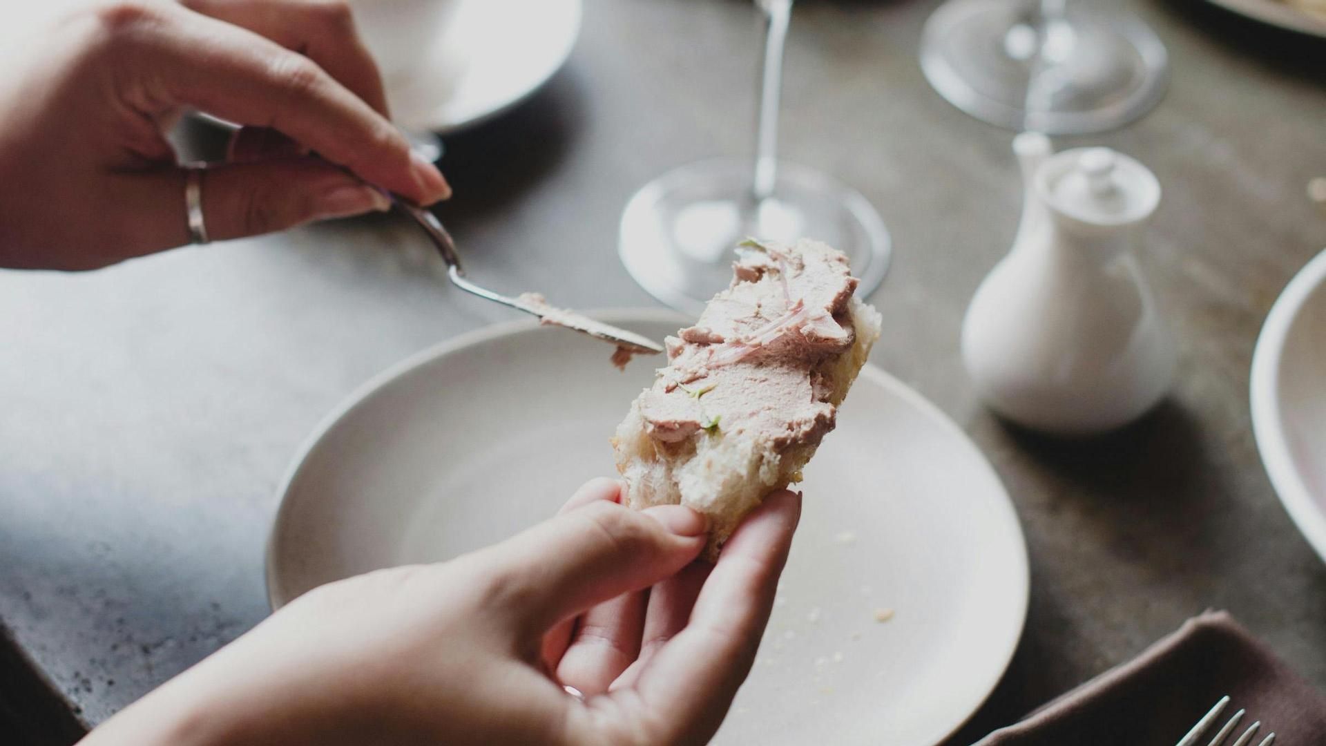 No hay que confundir el paté con el foie gras