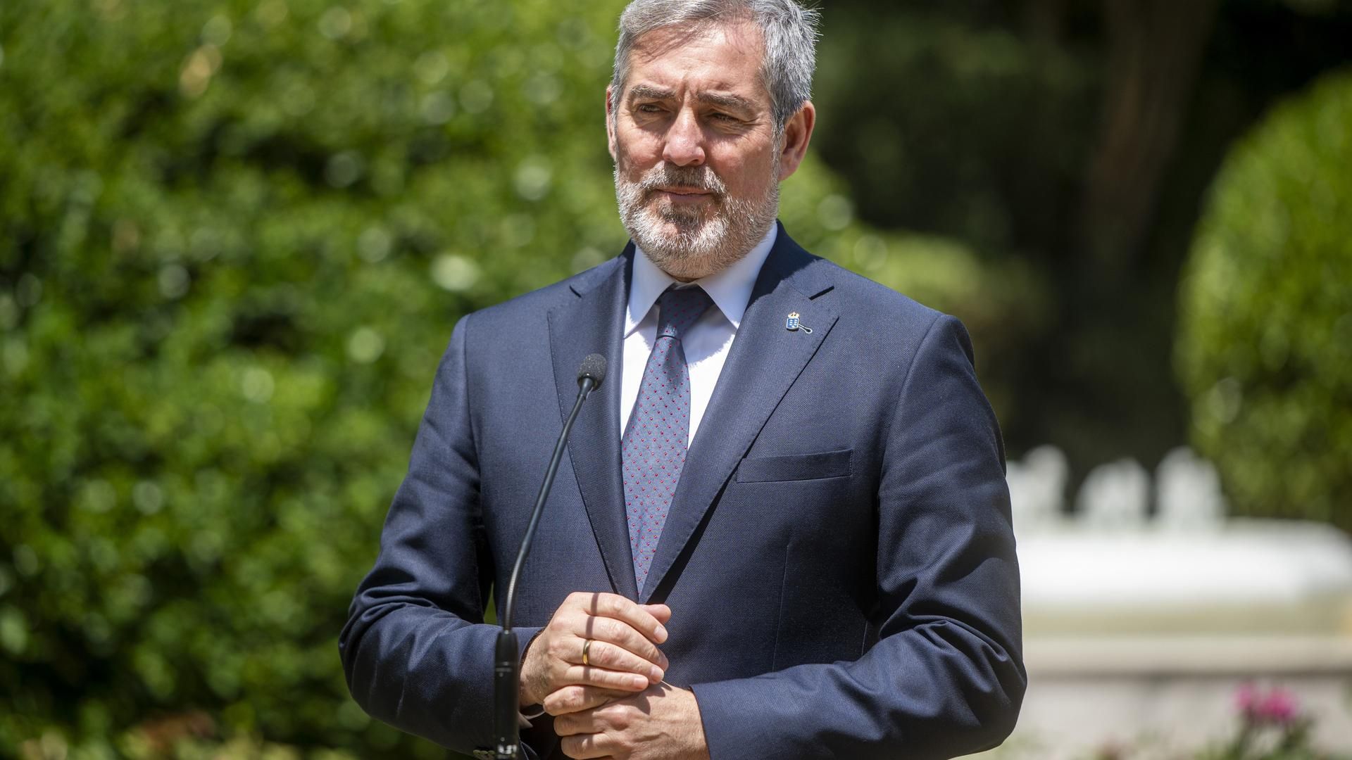 Archivo - El presidente del Gobierno de Canarias, Fernando Clavijo