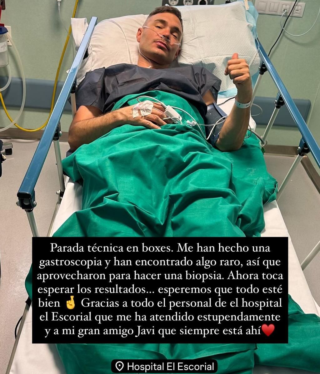 Cristian Suescun, desde el hospital