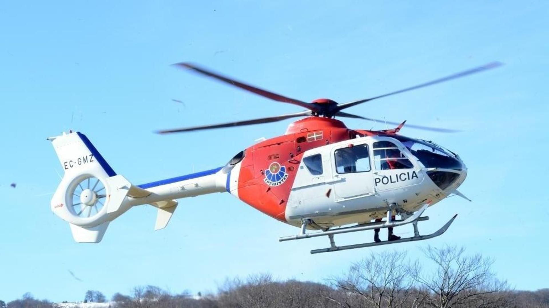 Helicóptero de rescate de la Ertzaintza