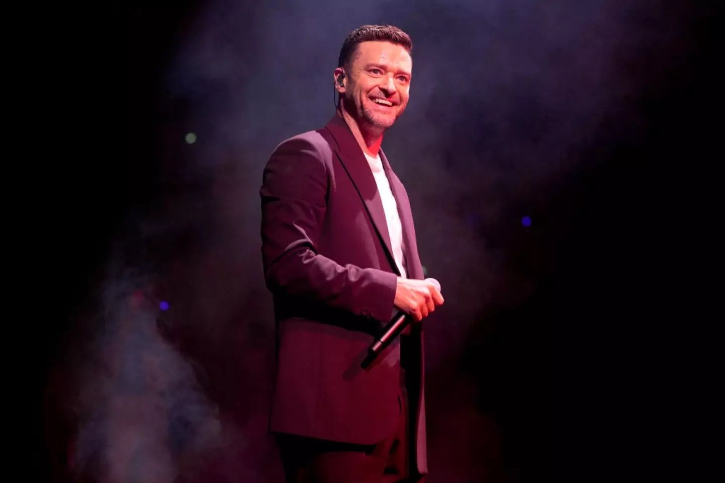 Justin Timberlake durante uno de sus más recientes conciertos