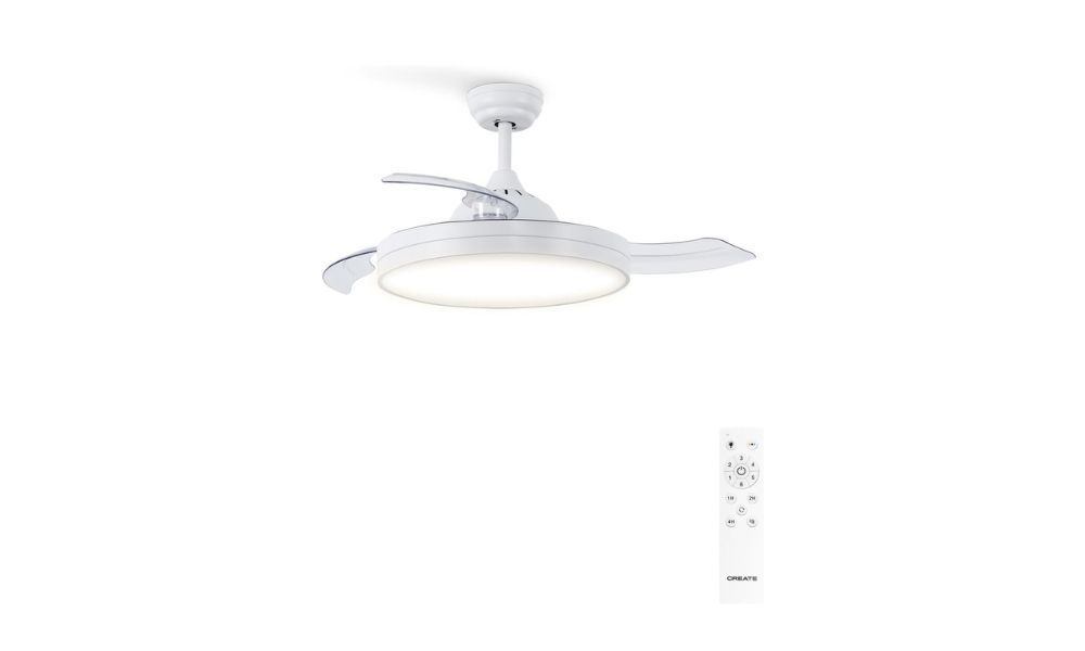 Ventilador de techo con luz blanco con mando de CREATE