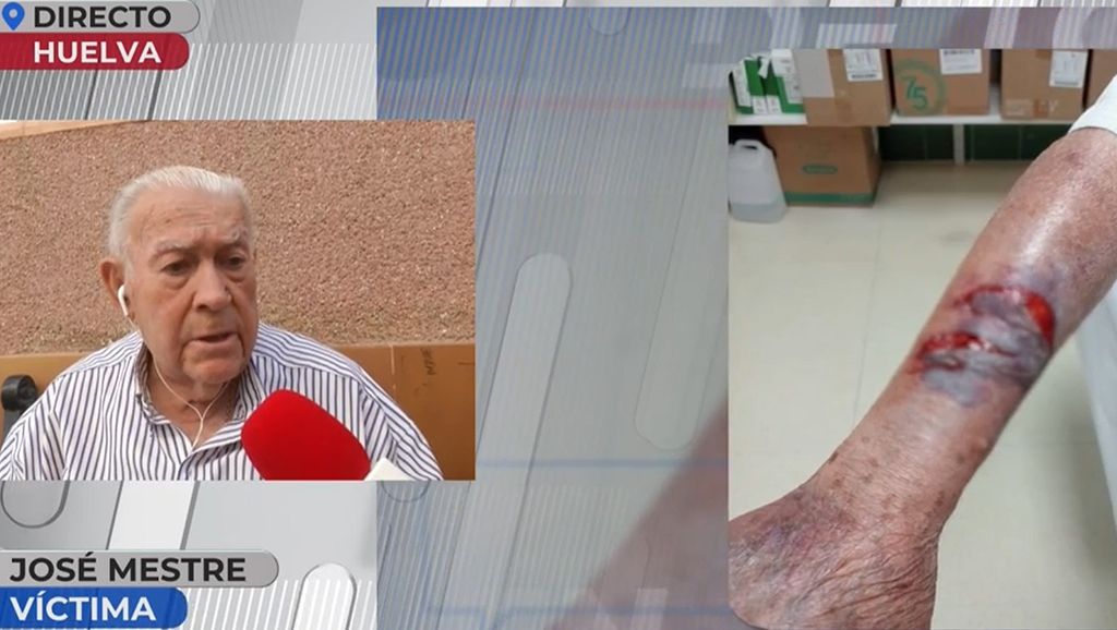 Un anciano de 88 años, víctima de una brutal agresión en Huelva: ''Solo pido poder sentarme en un banco tranquilo''