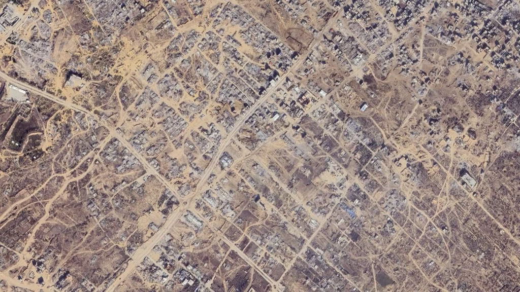 La Franja de Gaza un año antes y después de la ofensiva israelí
