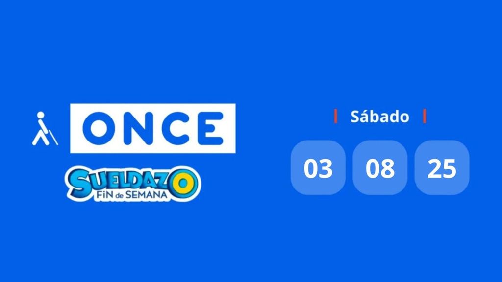 Comprobar Sueldazo de la ONCE: número premiado hoy domingo 3 de agosto de 2025