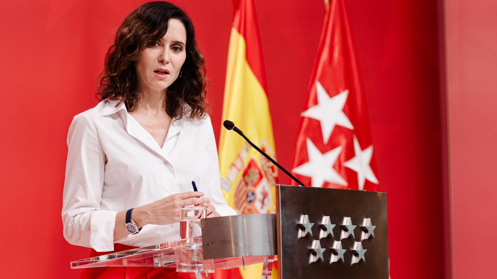 La presidenta de la Comunidad de Madrid, Isabel Díaz Ayuso
