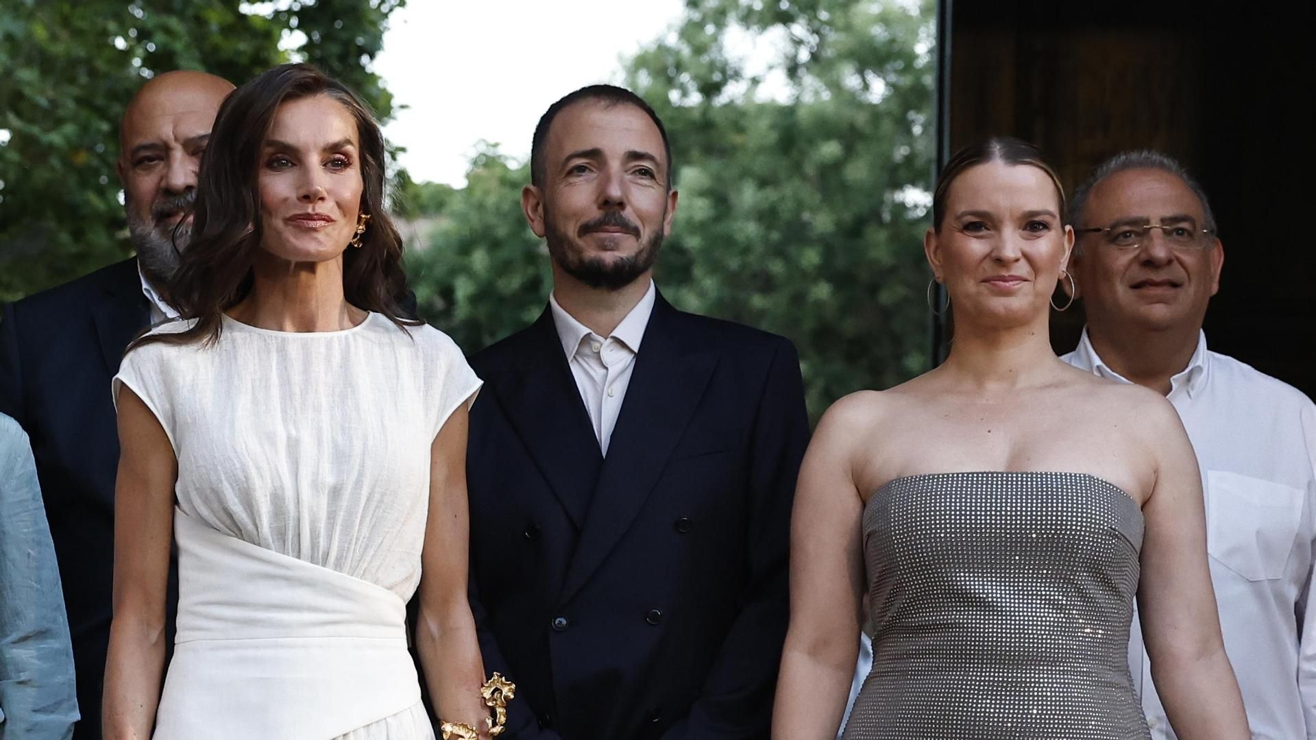 La reina Letizia junto al director del Atlántida Mallorca Film Festival, Jaume Ripoll y la presidenta de Baleares, Marga Prohens