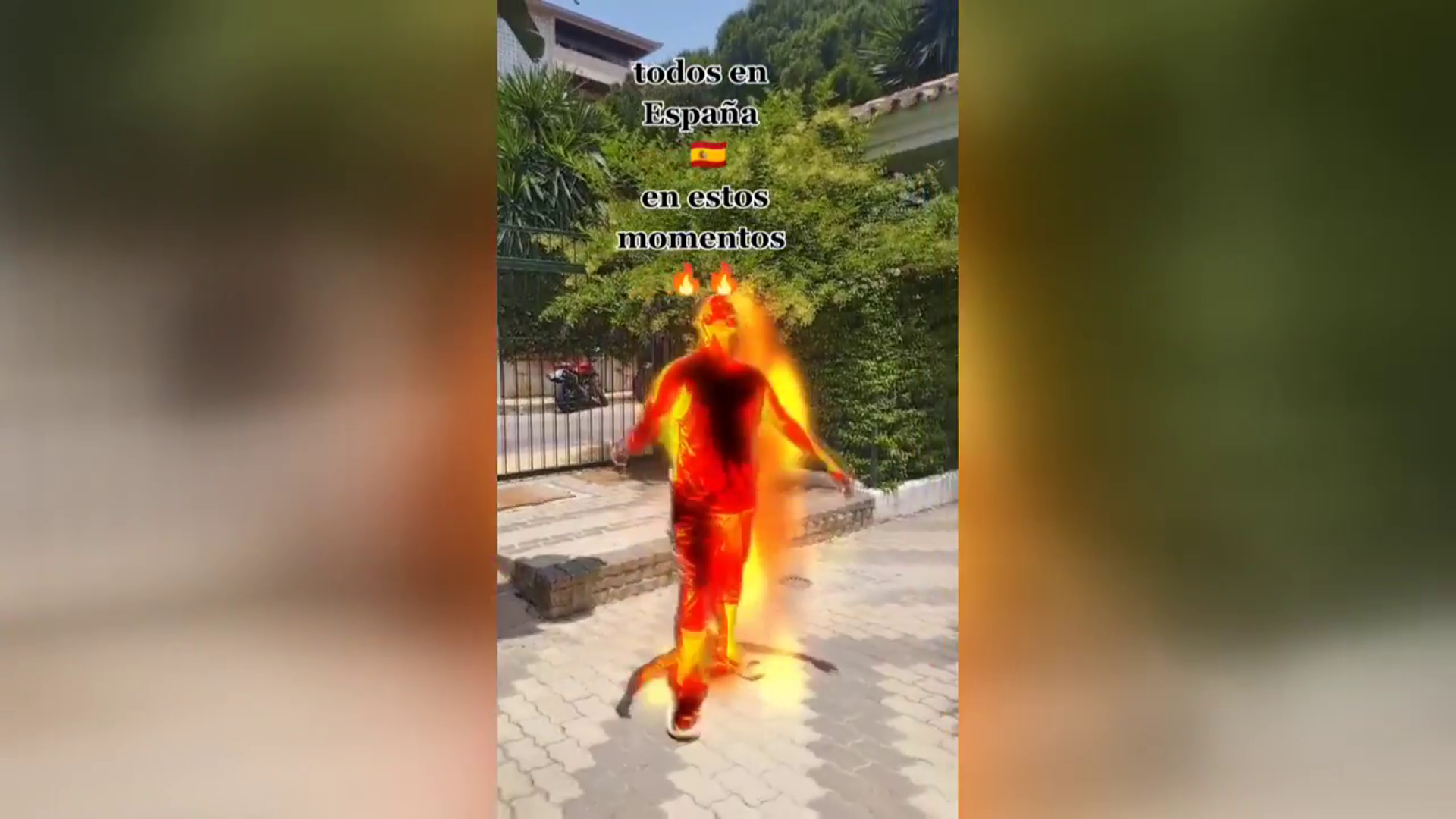 Meme sobre la ola de calor en España