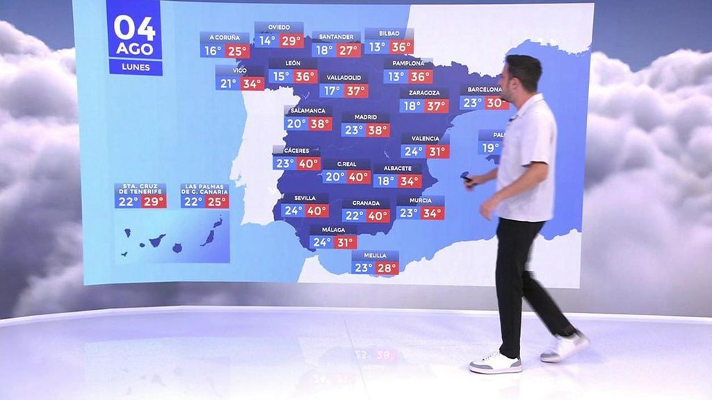 El calor activa este lunes los avisos en más de una treintena de provincias, con máximas de hasta 42ºC