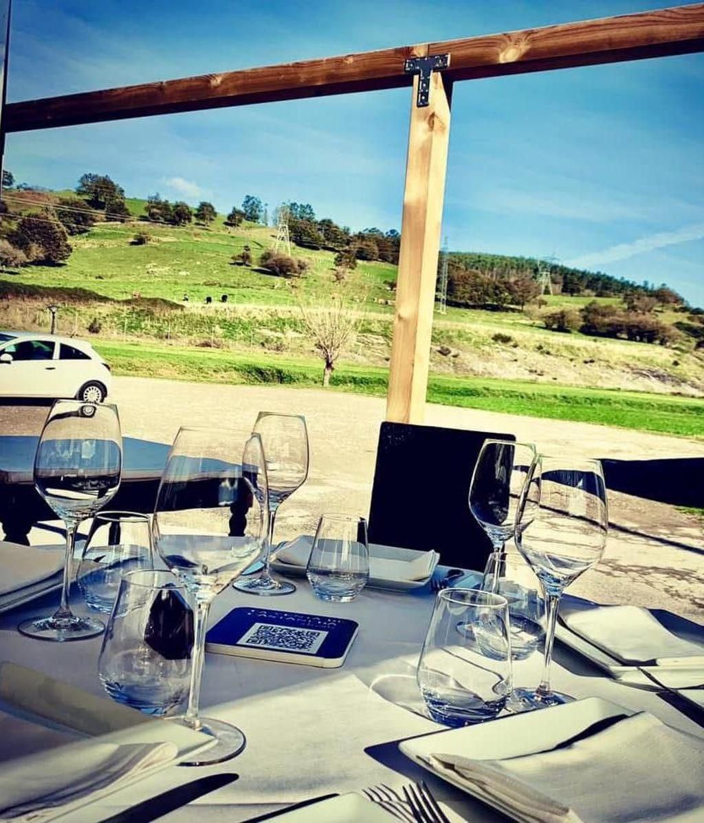 Las vistas desde la terraza del restaurante