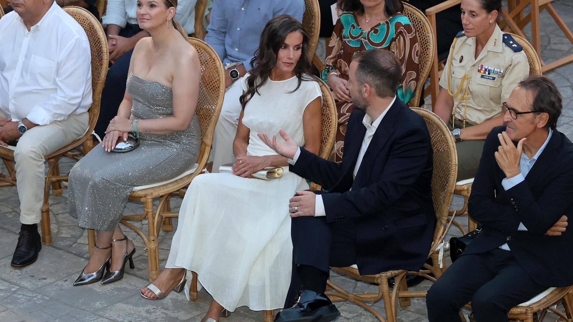 La reina, durante el acto