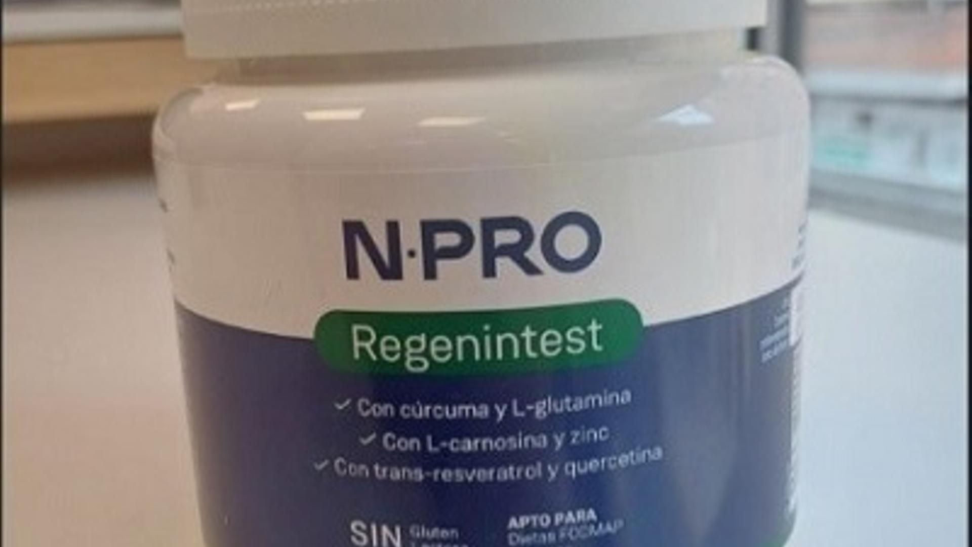 'N-PRO Regenintest', el complemento alimentario del que consumo ha retirado un lote