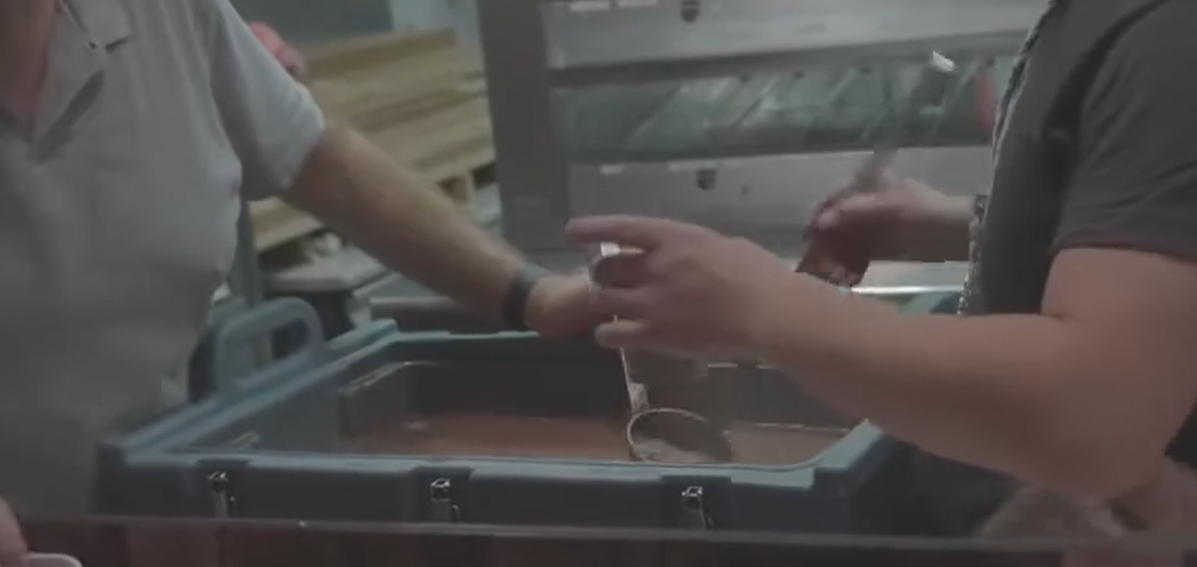 Reparto de chocolate caliente