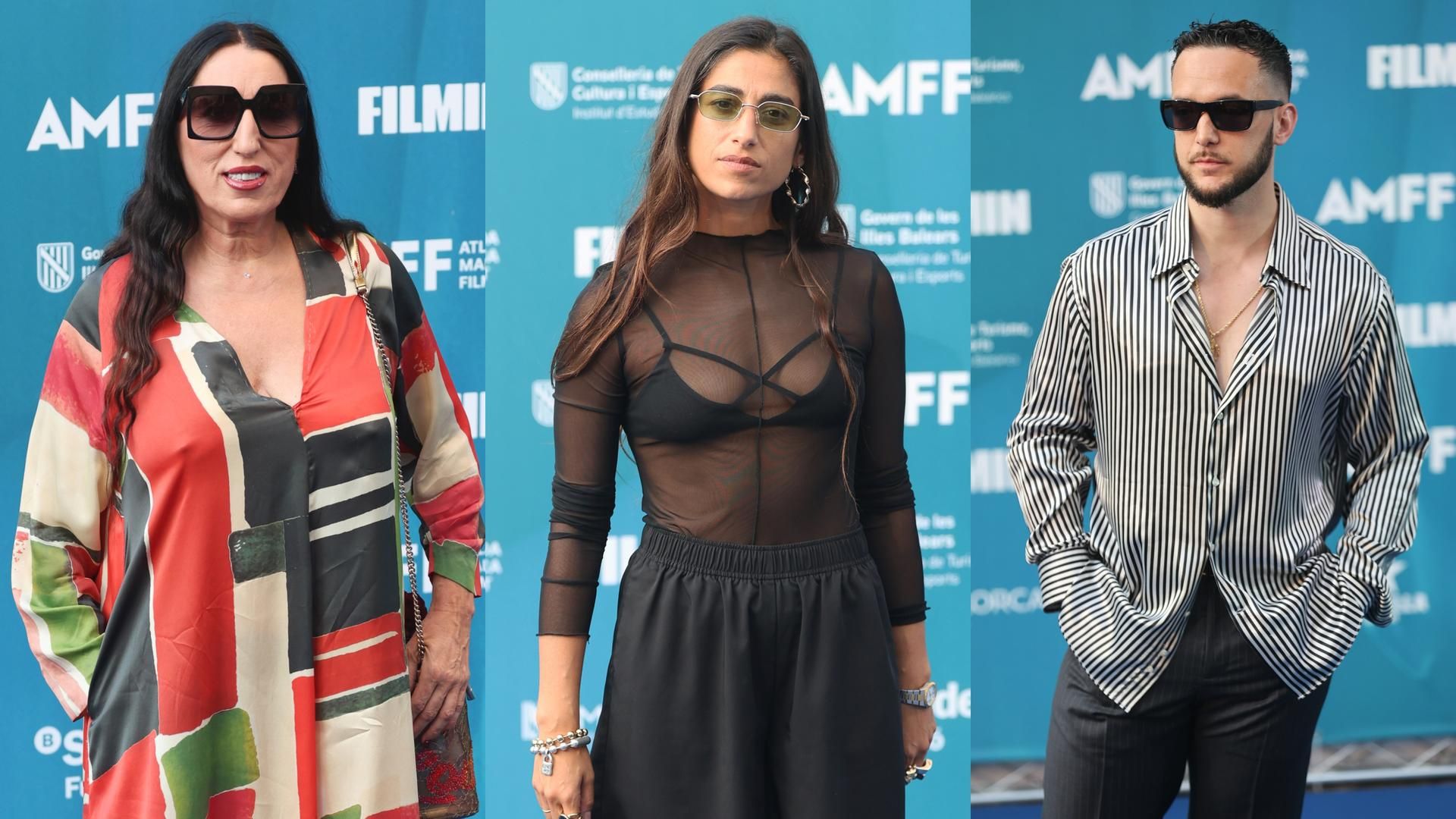 Rossy de Palma, Carolina Yuste y C. Tangana, en un montaje de fotos