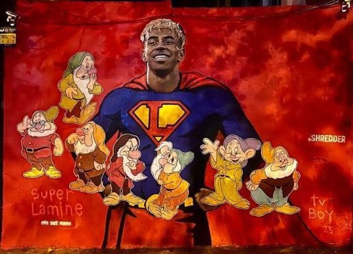 Druhý vandalizmus nástennej maľby Lamine Yamal.