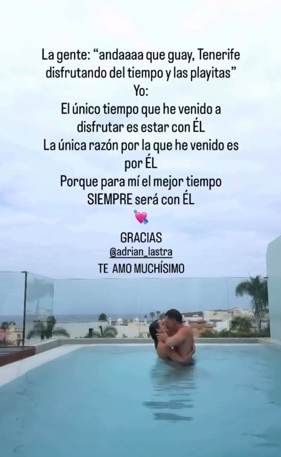 Adrián Lastra y su novia, Claudia