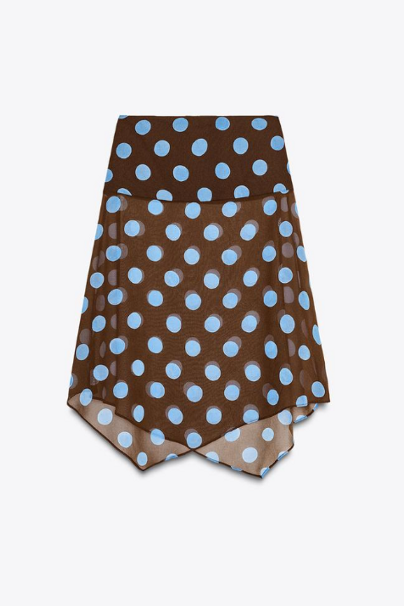 Falda de lunares de Zara
