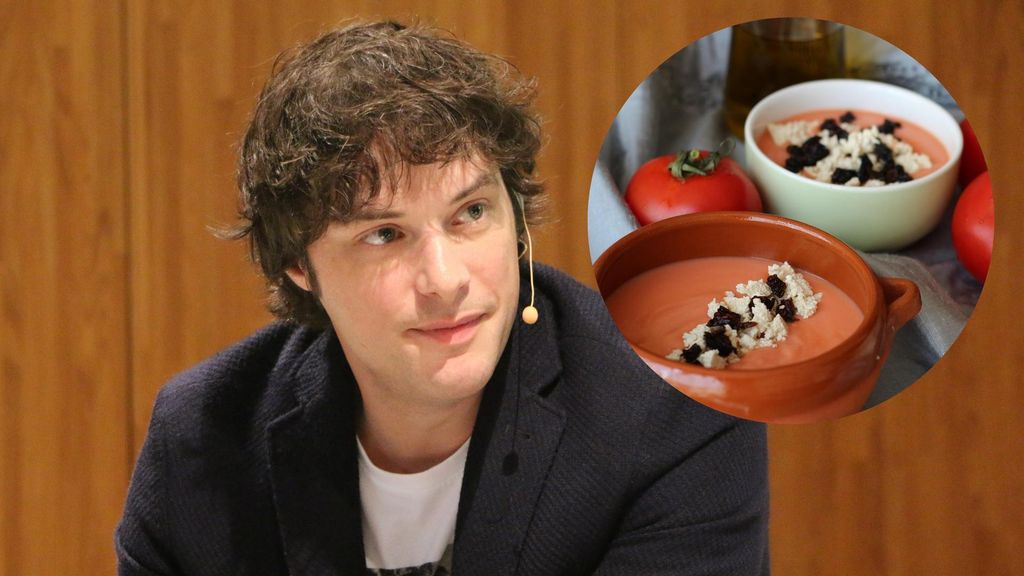 Jordi Cruz y cuencos con salmorejo