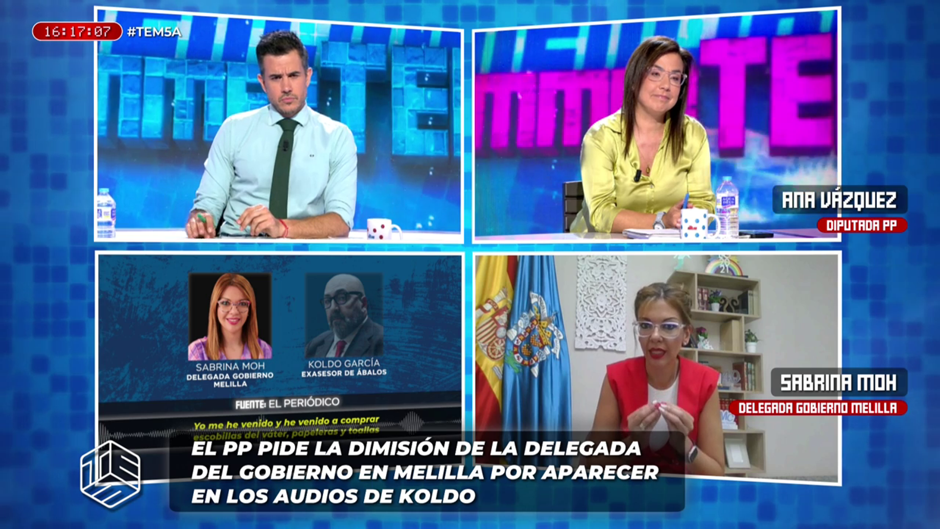 Sabrina Moh, delegada del Gobierno en Melilla, tras salir a la luz su audio con Koldo García: "No hay nada ilícito en mi gestión"