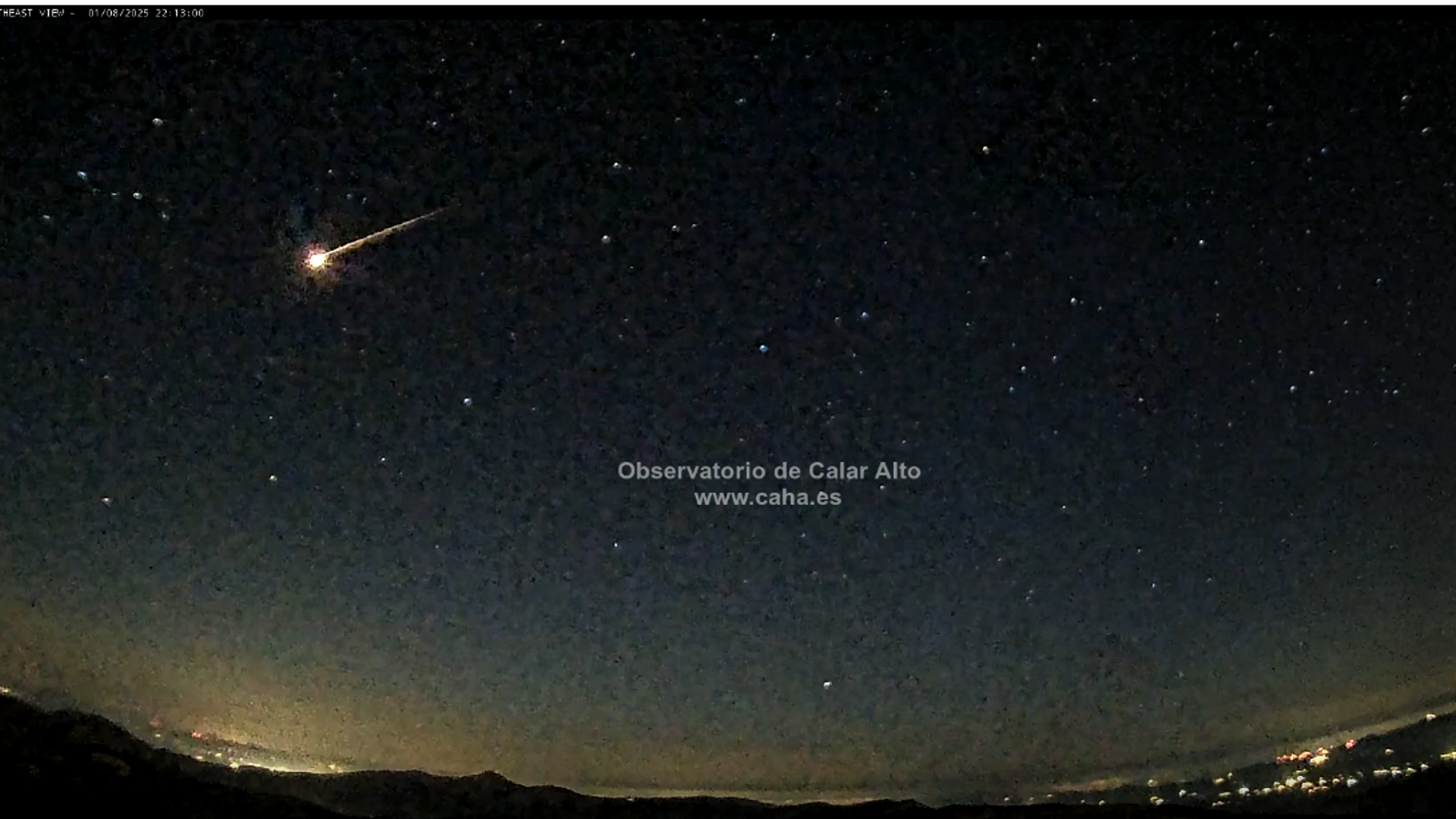 Varias bolas de fuego atraviesan el cielo del sur de España los días 30 de julio y 1 de agosto