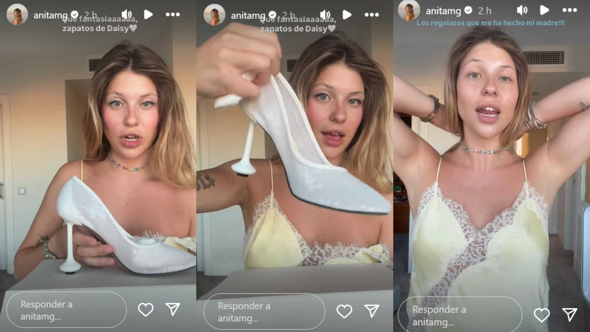 Anita Matamoros muestra los regalos de Makoke