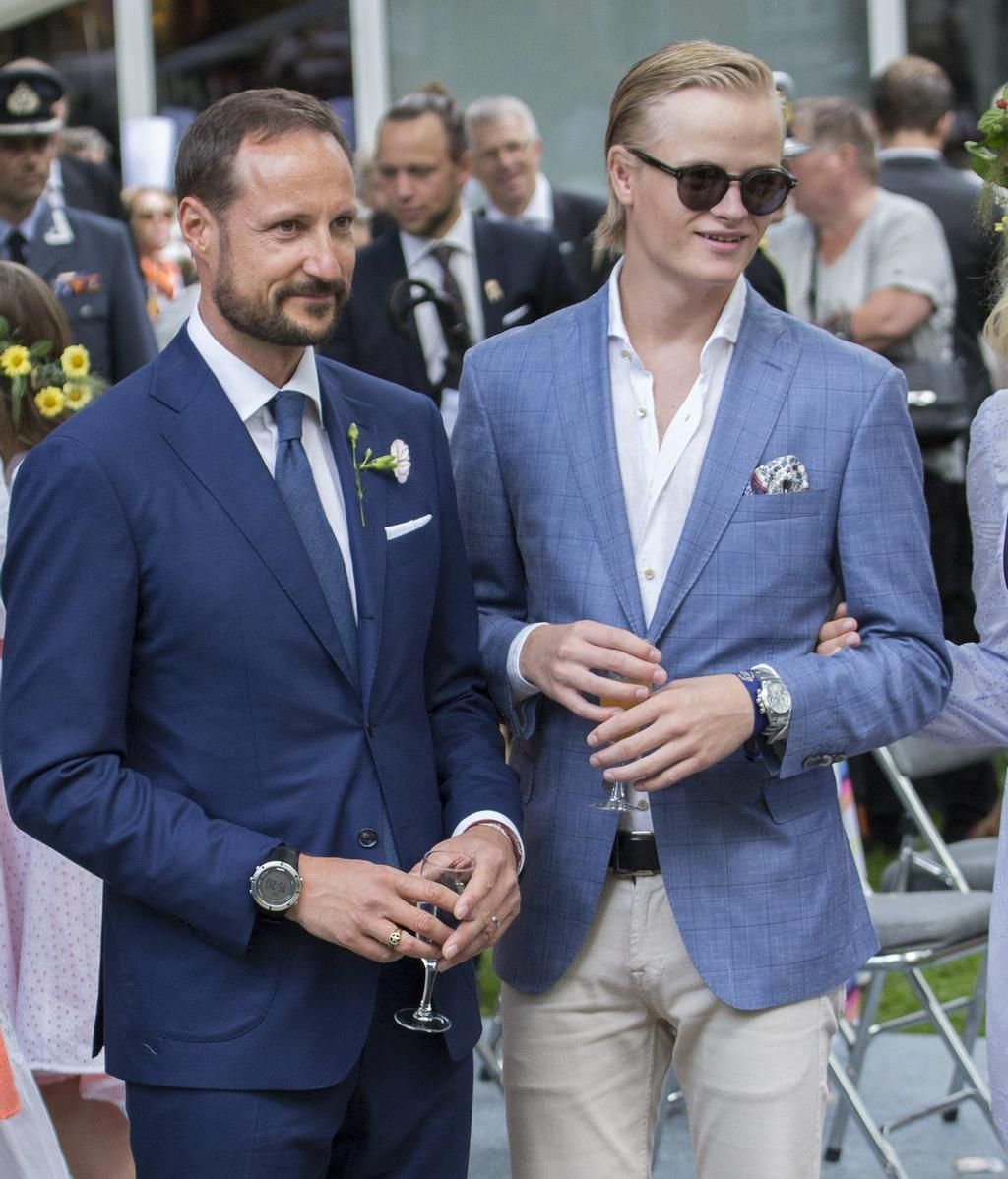 El príncipe Haakon y Marius Borg