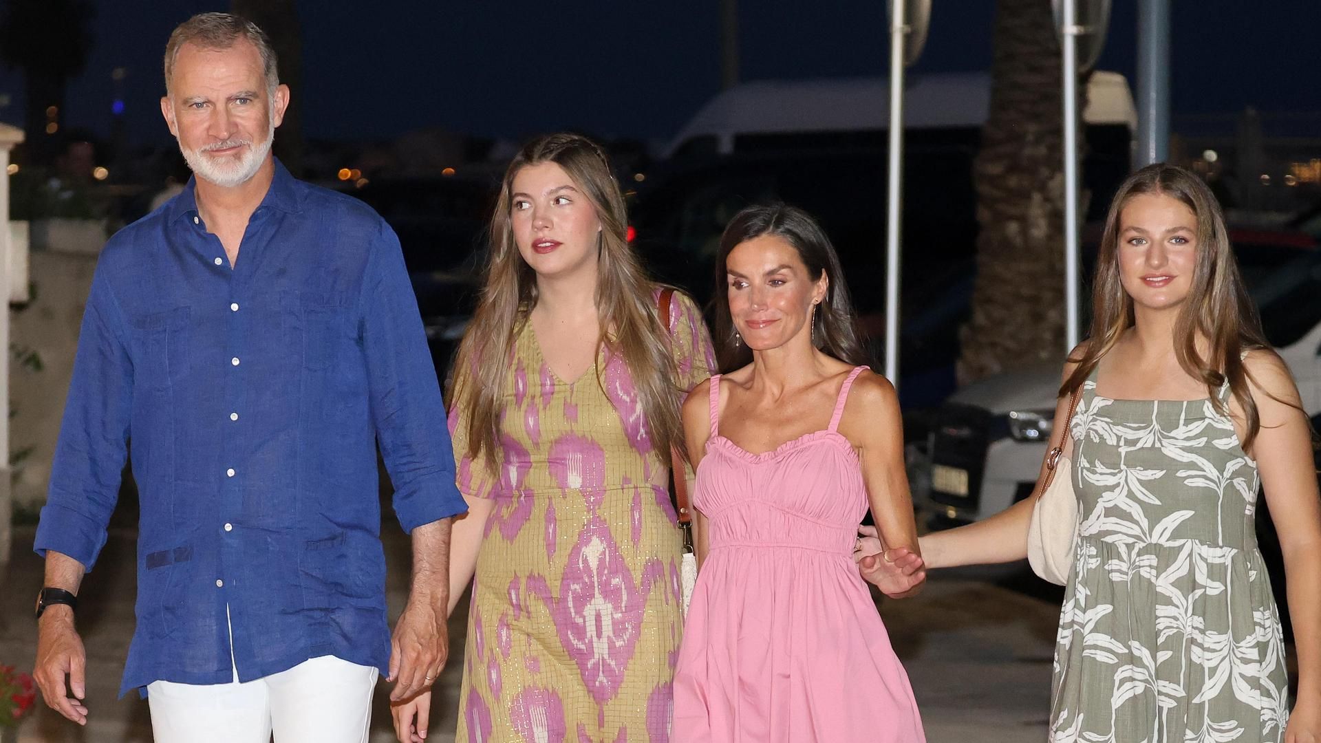 La familia real, en Mallorca