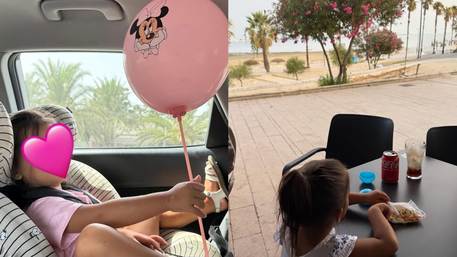 Lucía Sánchez disfruta con su hija de un permiso para salir del hospital