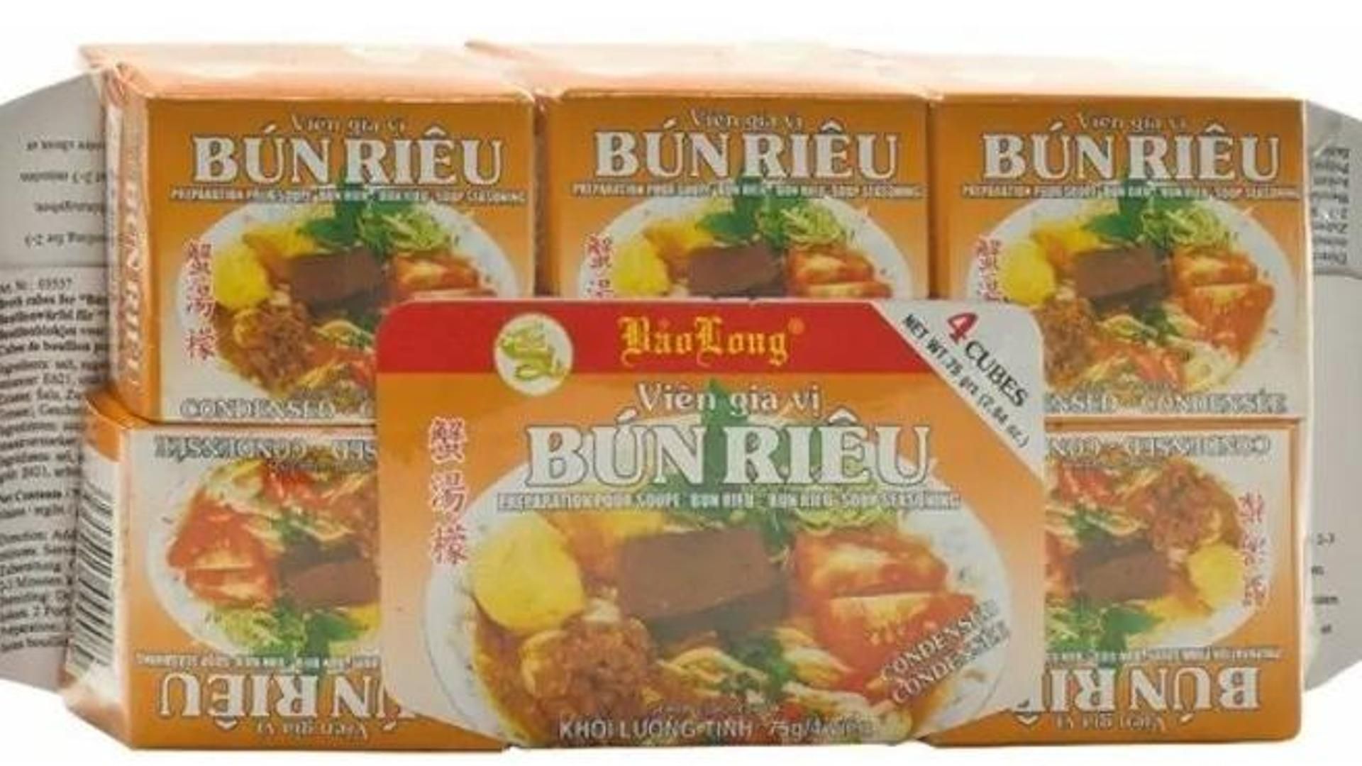 Alerta alimentaria por pescado, crustáceos y moluscos no declarados en pastillas de caldo de Bao Long