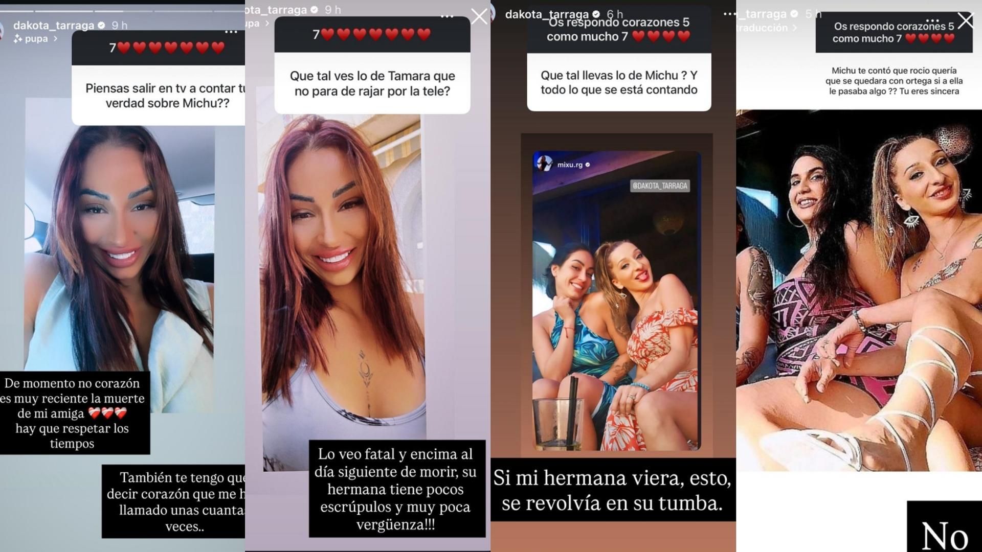 Dakota Tárraga reacciona a la guerra que se ha desatado tras la muerte de Michu