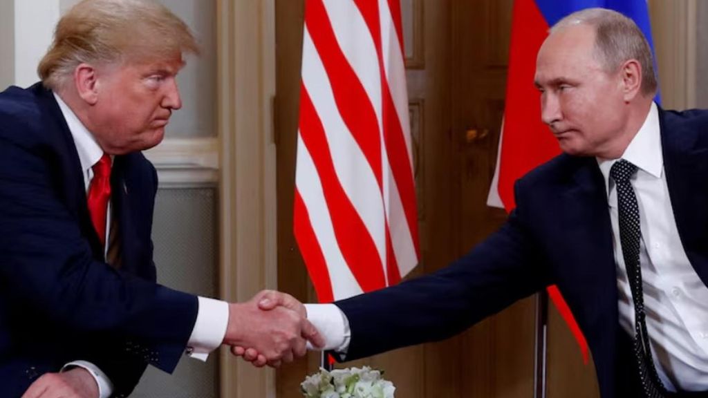 Donald Trump y Vladimir Putin en un encuentro que mantuvieron en 2018, en Helsinki, Finlandia.