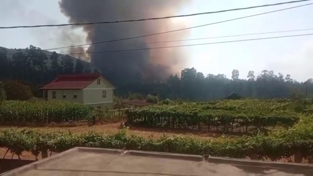 El incendio de As Neves pudo ser intencionado: "Lo han hecho antes de la Romería"