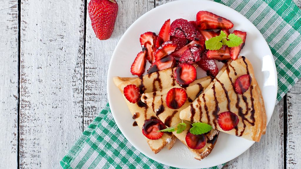 Los crepes son uno de los platos dulces (o salados) más sencillos de hacer y más saludables.