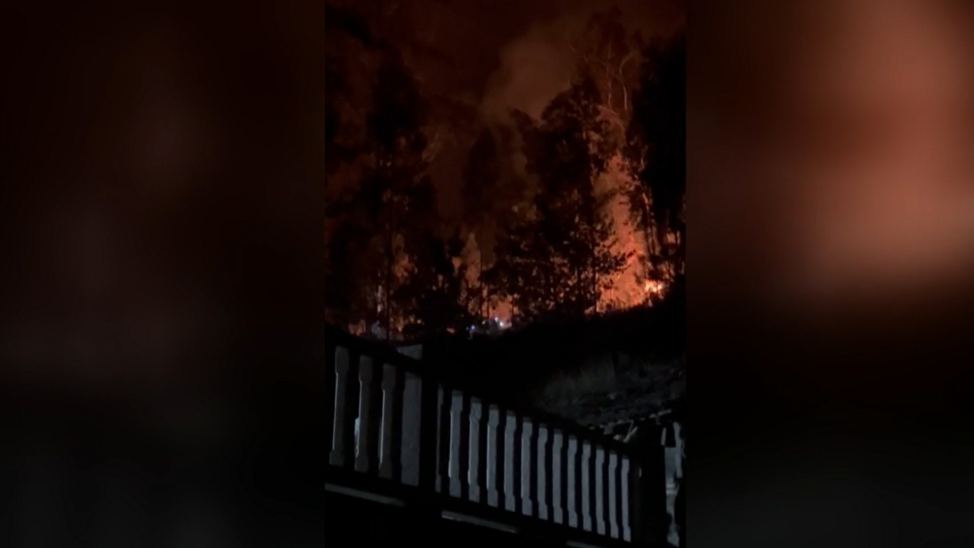 Los vecinos de Galicia viven una noche de terror por los incendios