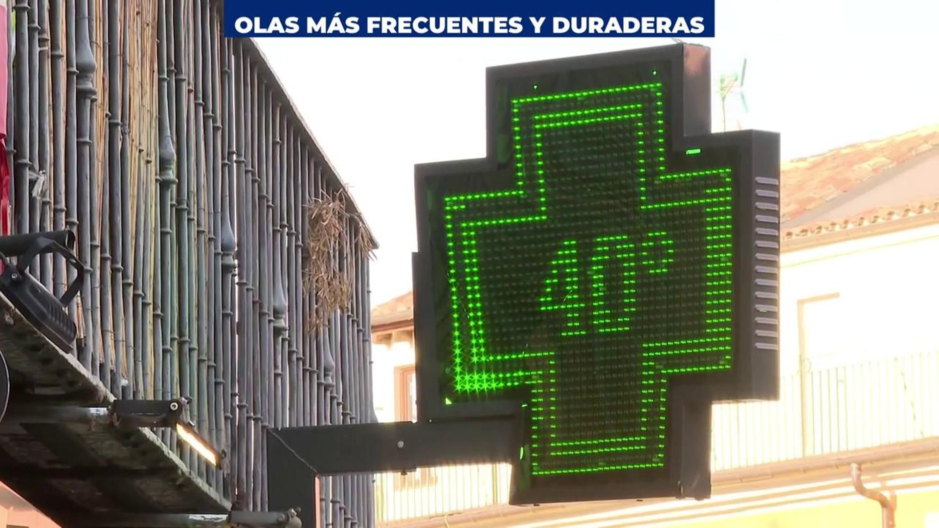 Olas de calor más frecuentes y duraderas