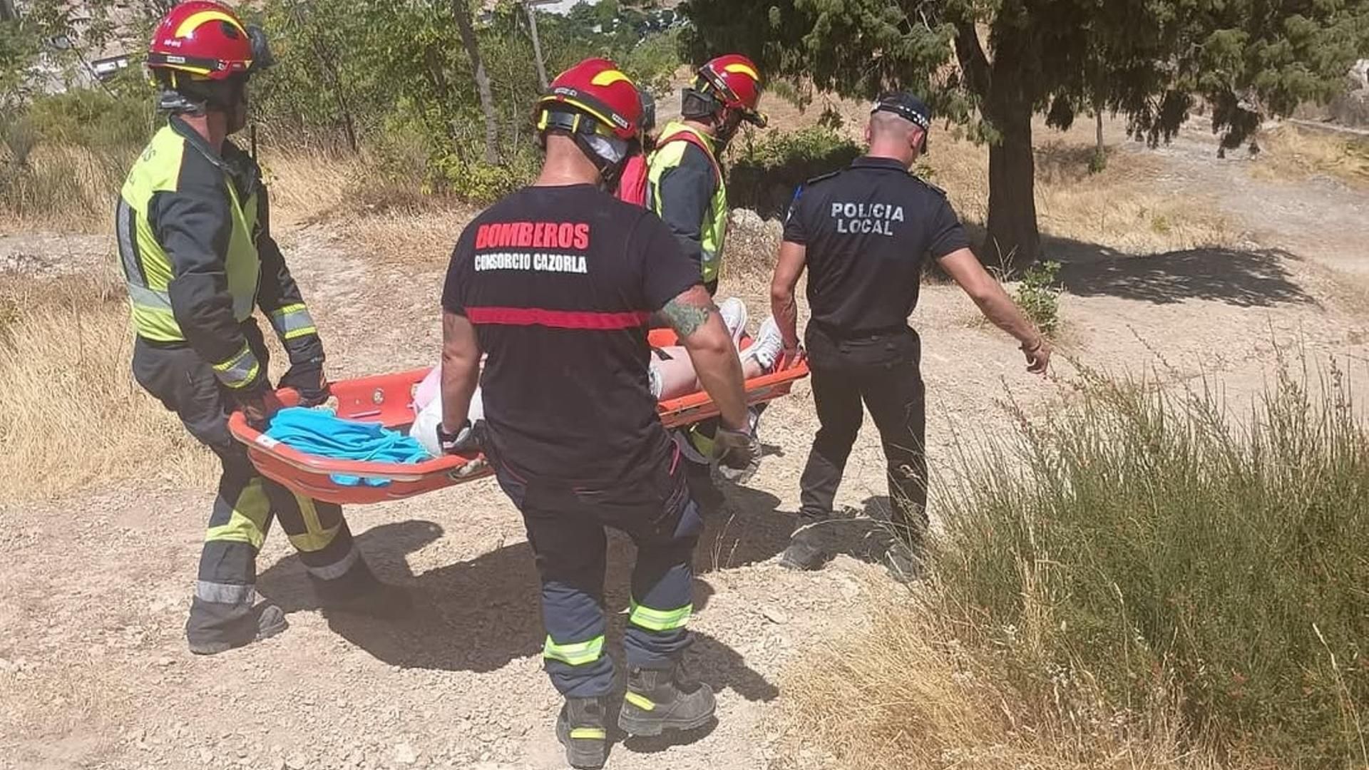 Rescate a una senderista lesionada en la Sierra de Cazorla, Jaén