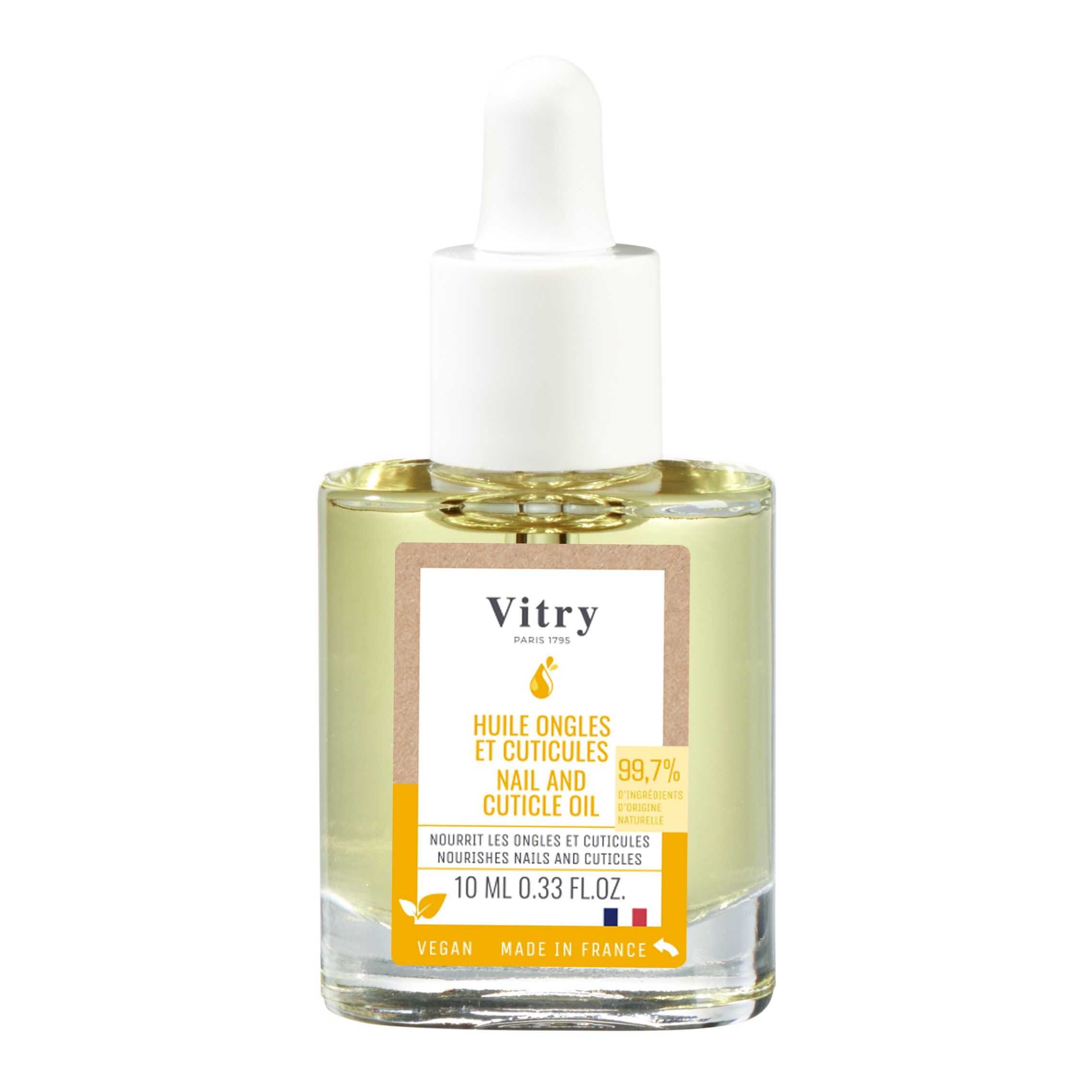 Aceite de cutículas y uñas de Vitry (13,50 €)