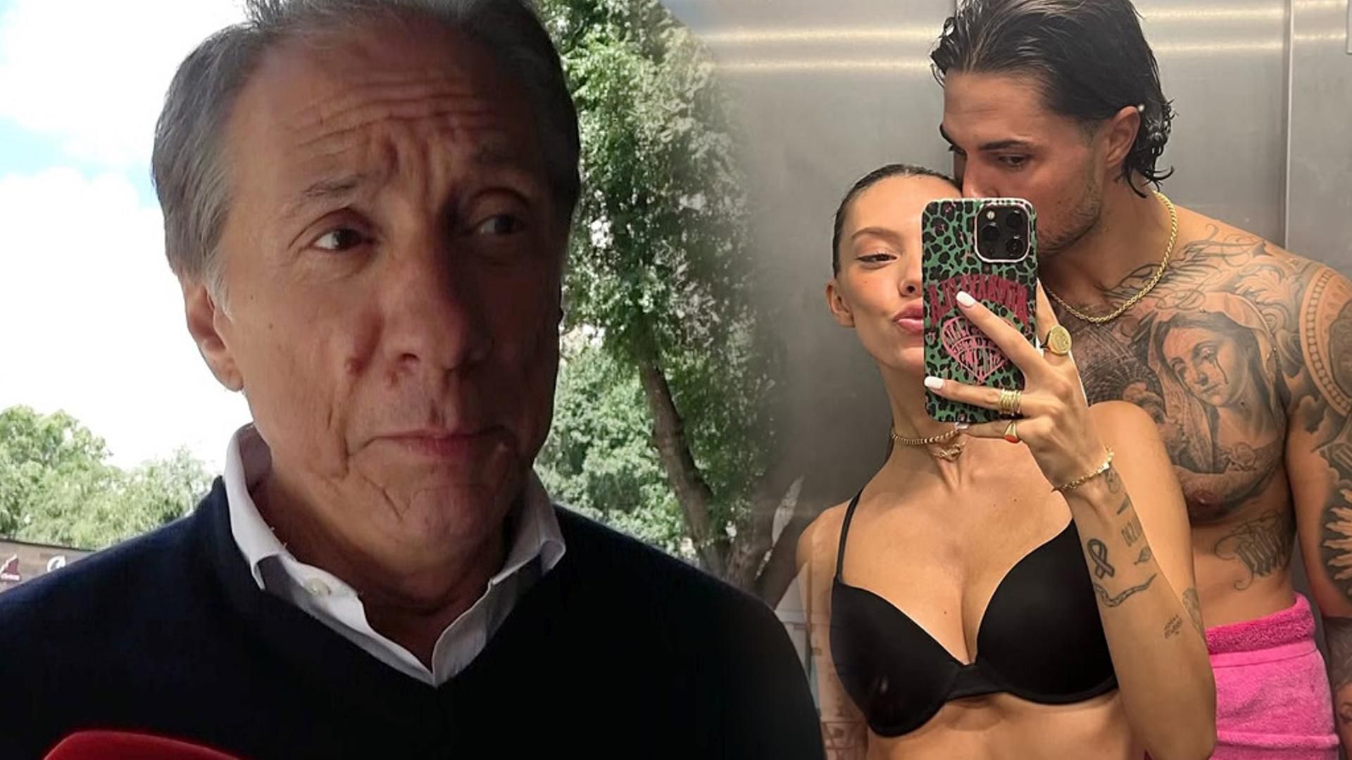 Alejandro Rubio, su hija Alejandra y Carlo Costanzia