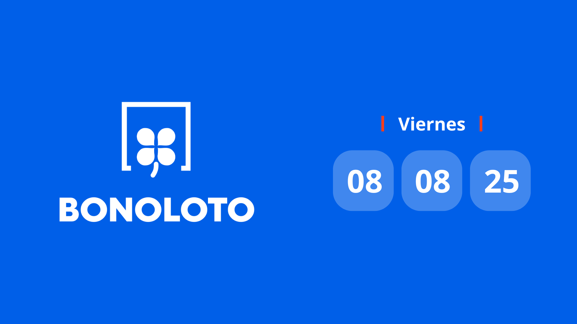 Comprobar Bonoloto: número premiado hoy viernes 8 de agosto de 2025