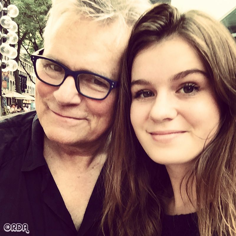 El actor junto a su hija en una foto de su archivo personal