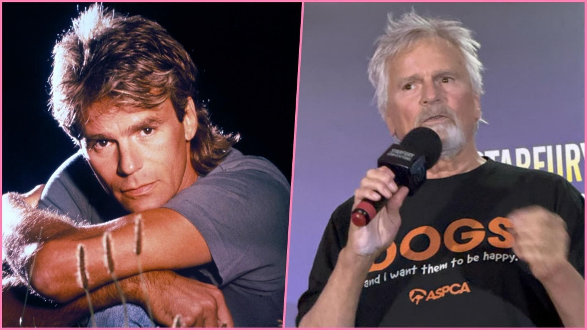 El actor Richard Dean Anderson como MacGyver y en la actualidad El actor Richard Dean Anderson como MacGyver y en la actualidad